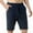 Navy, variant on Fheaev Cargo Shorts For Men Men Solid Pocket Elastic Waist Straight Half Shorts Pants Sport Pants