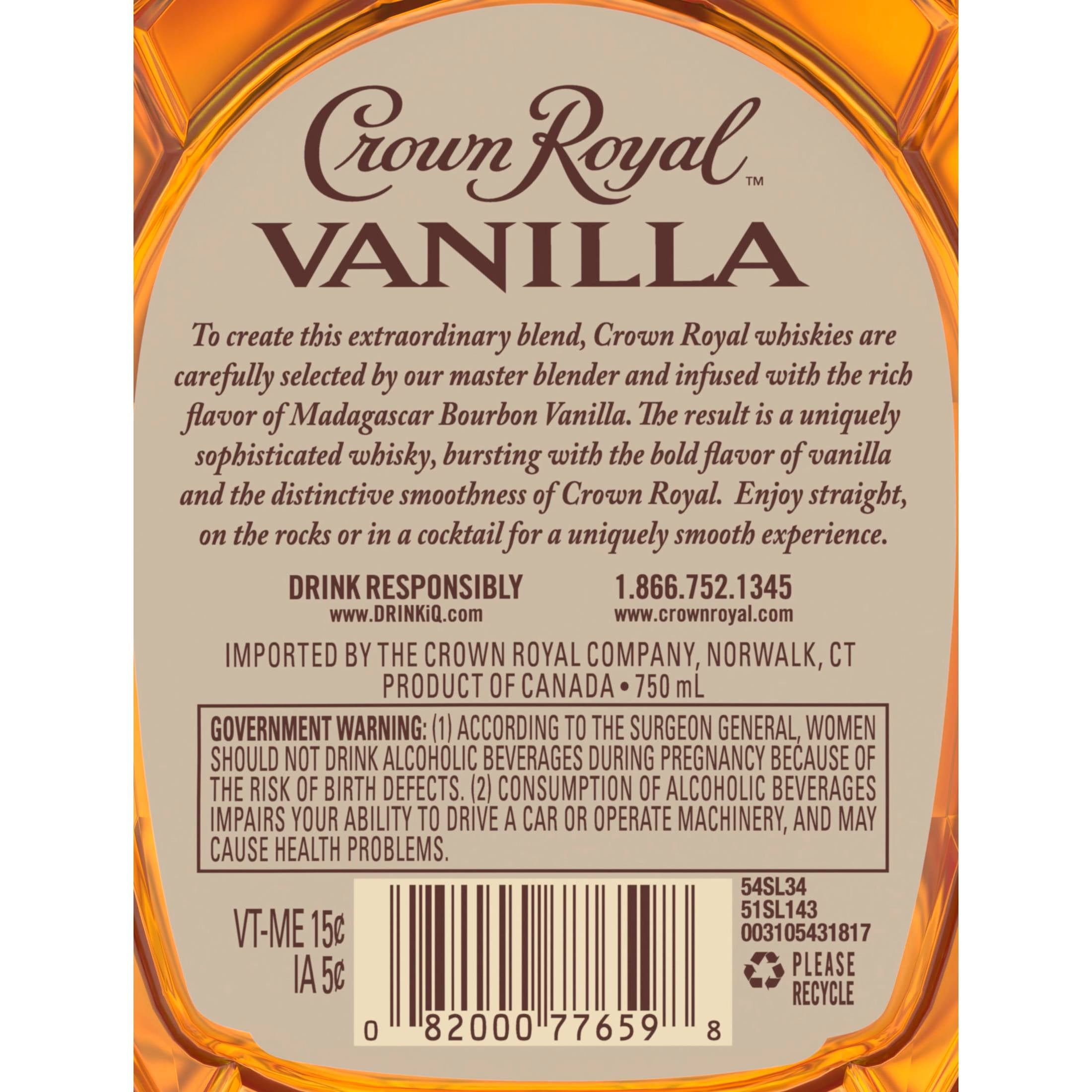 Crown Royal Vanilla Flavored Whisky, 750 ml, 35% ABV India