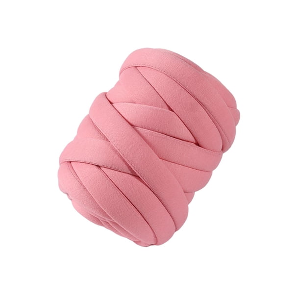 Hilo grueso de 250G, hilo tejido a mano grueso, hilo de tubo de 25mm/1 ", hilo súper voluminoso para nudo trenzado, brazo de ganchillo, manta Rosa Macarena hilo grueso