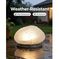 thumbnail image 4 of Solar Glass Garden Pebbles, Waterproof Glowing Stones for Pathway Yard, 4 of 7