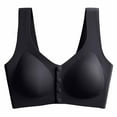 thumbnail image 2 of TrendVibe365 Maternity Bras for Breastfeeding Womens Breastfeeding Wirefree Push up Bralette Padded Button Front Adjustable Strap Corset Full Coverage Crop Cami Top Comfortable Underwear Black 2XL, 2 of 4