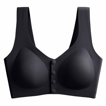 Penkiiy Womens Adhesive Bras Ladies Large Size Gathering Invisible Bra Glossy Breast Stickers Seamless Bra Silicone Underwear Black Bras