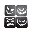 thumbnail image 1 of 4 posavasos de Halloween, manteles individuales, posavasos para escritorio, encimera de cocina, novedosos Negro, 1 of 9