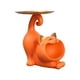 thumbnail image 2 of Bandeja de Almacenamiento para Gatos, Plato de Dulces para Gatos, Figurita Decorativa, Adorno Nórdico, Contenedor de Artículos Diversos para Entrada D naranja Macarena Titular de la llave de la estatua, 2 of 8
