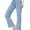 Light Denim, variant on Women's High Rise Straight Leg Ankle Jeans Washed Side Slit Denim Pants, Light Denim, X-Large