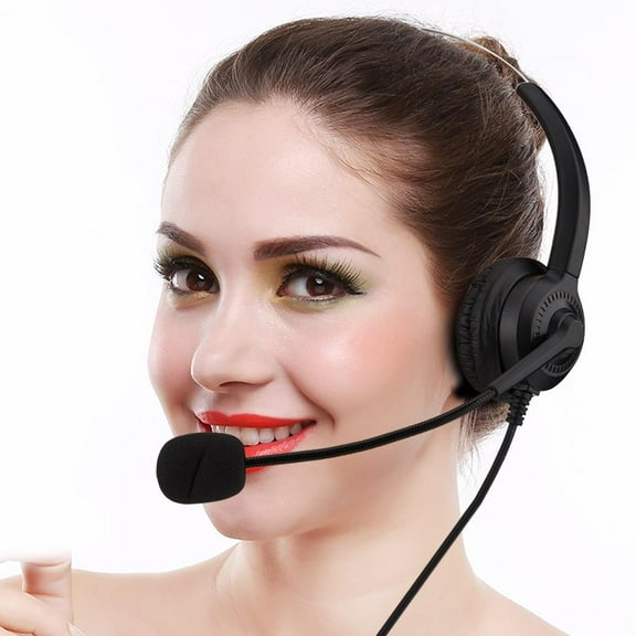 EOTVIA Mute Function Call Center USB Headset Noise Cancelling USB Call Center Headset with Microphone,Headset with Microphone USB, Call Center Headset Noise Cancelling