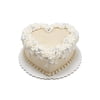IVORY SOFT FLORAL HEART CAKE