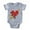 Heather Gray, variant on CafePress - Shipping Heart_Tr - Cute Infant Baby Football Bodysuit