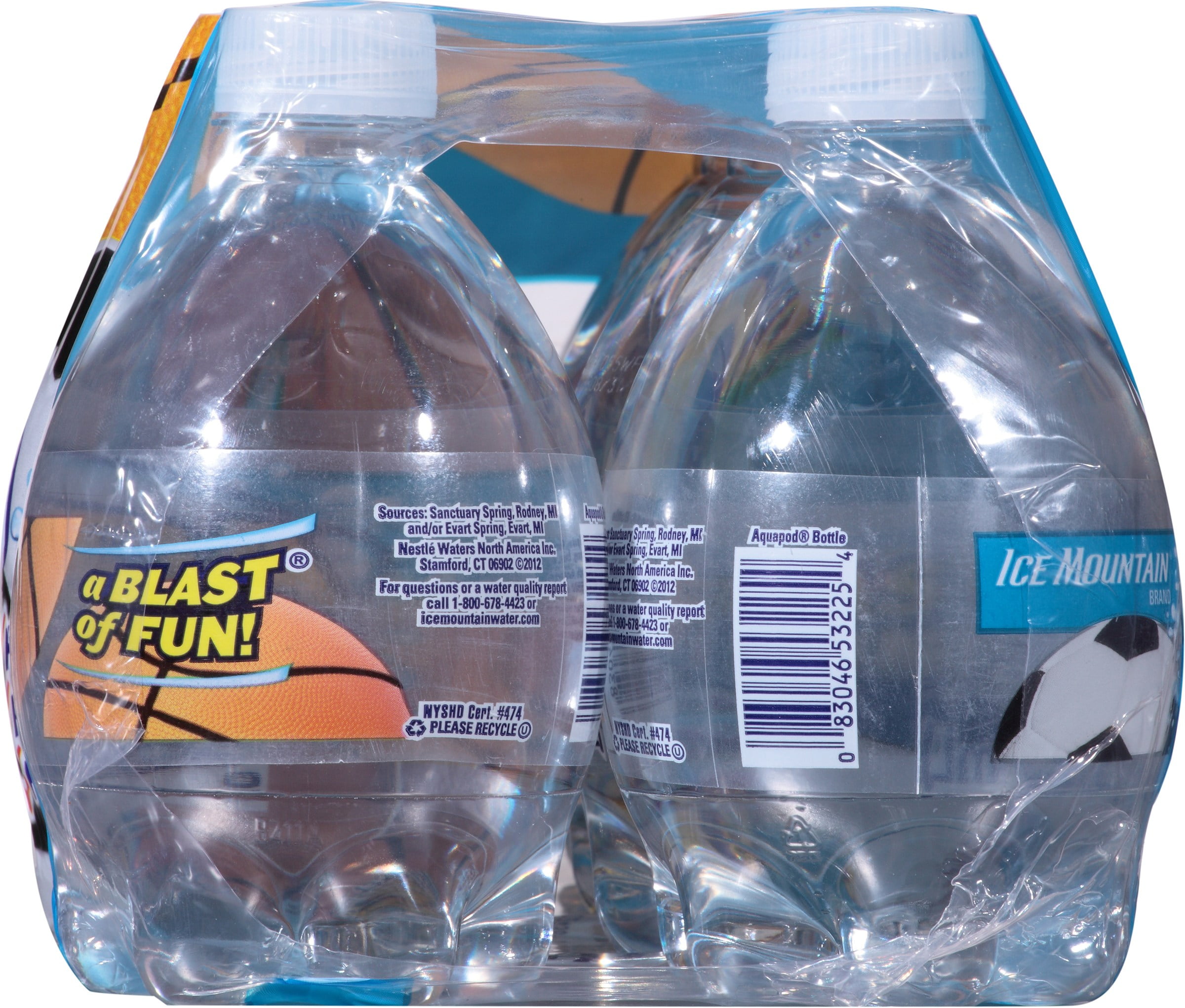 Ice Mountain Brand Aqua Pod Natural Spring Water 8 11 Oz Bottles Walmart Com Walmart Com