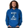 thumbnail image 3 of Baseball Athlete Work From Homebase Hoodie Hooded Sweatshirt Men Brisco Brands S, 3 of 6