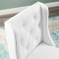 thumbnail image 3 of Home Square 2 Piece Faux Leather Counter Stool Set with Wood Base in White, 3 of 8