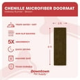 thumbnail image 3 of My Doggy Place Dog Mat for Muddy Paws, Washable Dog Door Mat, Brown, Runner, 3 of 8
