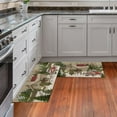 thumbnail image 3 of Christmas Kitchen Rugs - Kitchen Mat Set of 2, Christmas Rug Kitchen Christmas Decor, Christmas Holiday Kitchen Mats for Floor, red Vintage Christmas Kitchen Rugs 2 Piece 17x47 and 17x30 Inch, 3 of 6