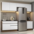 thumbnail image 2 of Cocina Integral 260cm Glamy Madesa Marrón/Blanco 05, 2 of 5