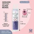 thumbnail image 3 of Miyuki Delica Seed Beads – Size 11/0 (1.6 mm), DB1896, Transparent Beryl Luster, 7.2 g, Approx. 1440 Beads, 3 of 7