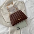 thumbnail image 1 of Bolsa bandolera de color sólido retro para mujer de pequeña capacidad de tendencia para mujer Tmvgtek Para Estrenar, 1 of 9