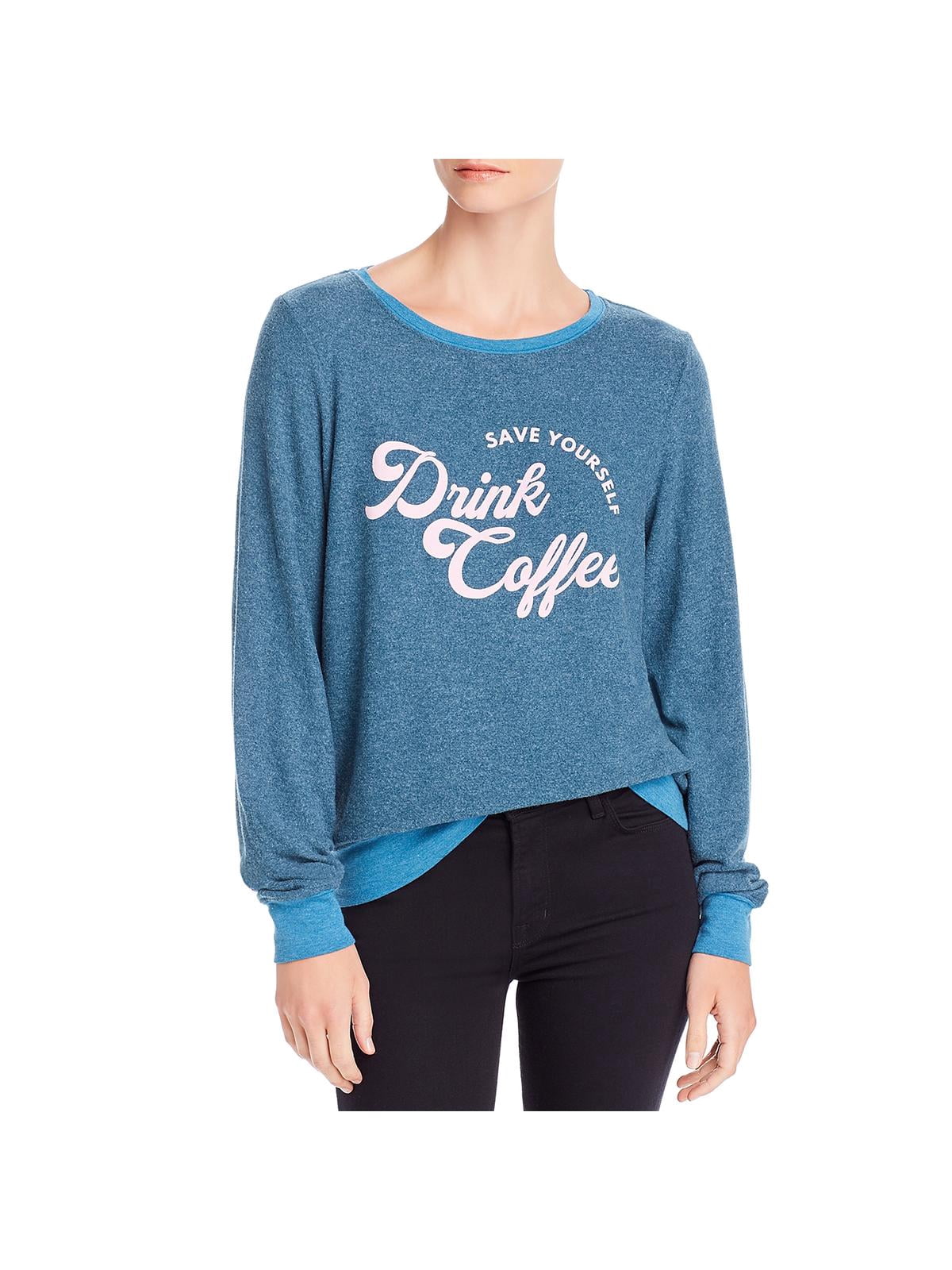 Wild Fox Womens Drink Coffee Baggy 