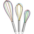 thumbnail image 1 of Whisk Silicone, 3 Piece Kitchen Whisk With Stainless Handle Whisk Small Whisk Set For Mixing, Whisking, Whipping, Frothing And Stirring, 1 of 4