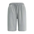 thumbnail image 4 of Shorts for Women Women's Sports Comfortable Elastic Waist Drawstring Shorts Womens Shorts Clearance! Light Gray 2XL, 4 of 5