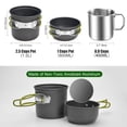 thumbnail image 3 of Kit de utensilios de cocina para acampar Odoland, 8 piezas con estufa y vaso de acero inoxidable, 3 of 7
