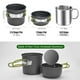 thumbnail image 3 of Kit de utensilios de cocina para acampar Odoland, 8 piezas con estufa y vaso de acero inoxidable, 3 of 7