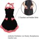 thumbnail image 3 of Delantal para mujer, delantal con bolsillos, delantal negro, delantal Feliz Sencillez, 3 of 3