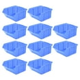 thumbnail image 4 of Lot de 10 Bacs de Rangement pour Garage, Bacs de Rangement Empilables, Boîte de Rangement pour Composants, Mur Bleu, 4 of 8