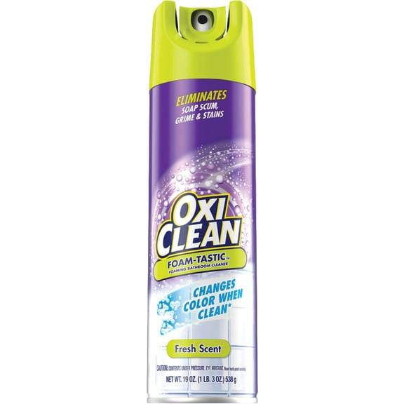 Kaboom Foam-Tastic Bathroom Cleaner With OxiClean, Citrus Scent - Spray - 2 Pack, 19 oz