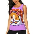 thumbnail image 2 of Haiem Corgi In Sushi Roll Workout Tank Tops for Women, Athletic Sports Slim-Fit Tank Tops, Compression Sleeveless Dry Fit Shirts,Athletic Shirt-Large, 2 of 9