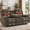 Brown, variant on Korser 3 Seater Recliner Couch with Massage and Heating,Manual Recliner Sofa with Pull-Down Table & Recessed Power Strip for Living Room & Home Theater,Grey