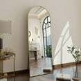 GLSLAND Full Length Mirror Arch Standing Floor Mirror, 58"x18" Arched