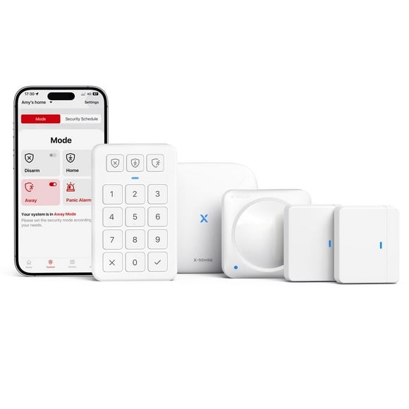 Sistema de seguridad inteligente para el hogar X-Sense AS05 con 1 base, 2 puertas, 1 sensor de movimiento y 1 teclado