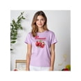 thumbnail image 1 of Playera Blusa De Granadas Pomegranate – Estilo Natural con Sabor a Frescura Color Lila Talla Mediana Marca Emil SaEs, 1 of 4