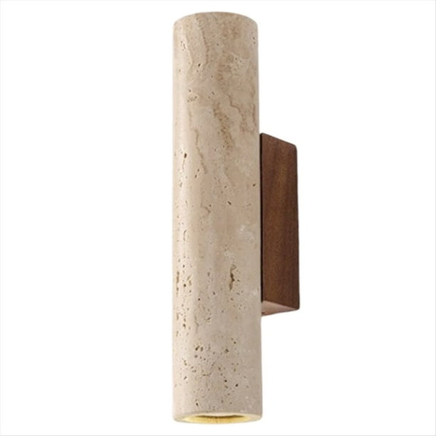 Lámpara de Pared LED de Madera para Dormitorio, Lámpara de Noche, Aplique Nórdico Moderno, , de Travertino Amarillo, para Baño, Espejo de Escalera.