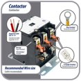 thumbnail image 5 of Appli Parts APAC-32024 Heavy Duty 3 Poles Contactor 20 Amp 24 Volts Coil Replacement for ac Compressor and Electrical Applications UL Certified E476929, 5 of 6