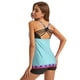 thumbnail image 2 of Augper Women Plus Size Print Strappy Back Set Two Piece Swimsuits Swimdress, 2 of 4