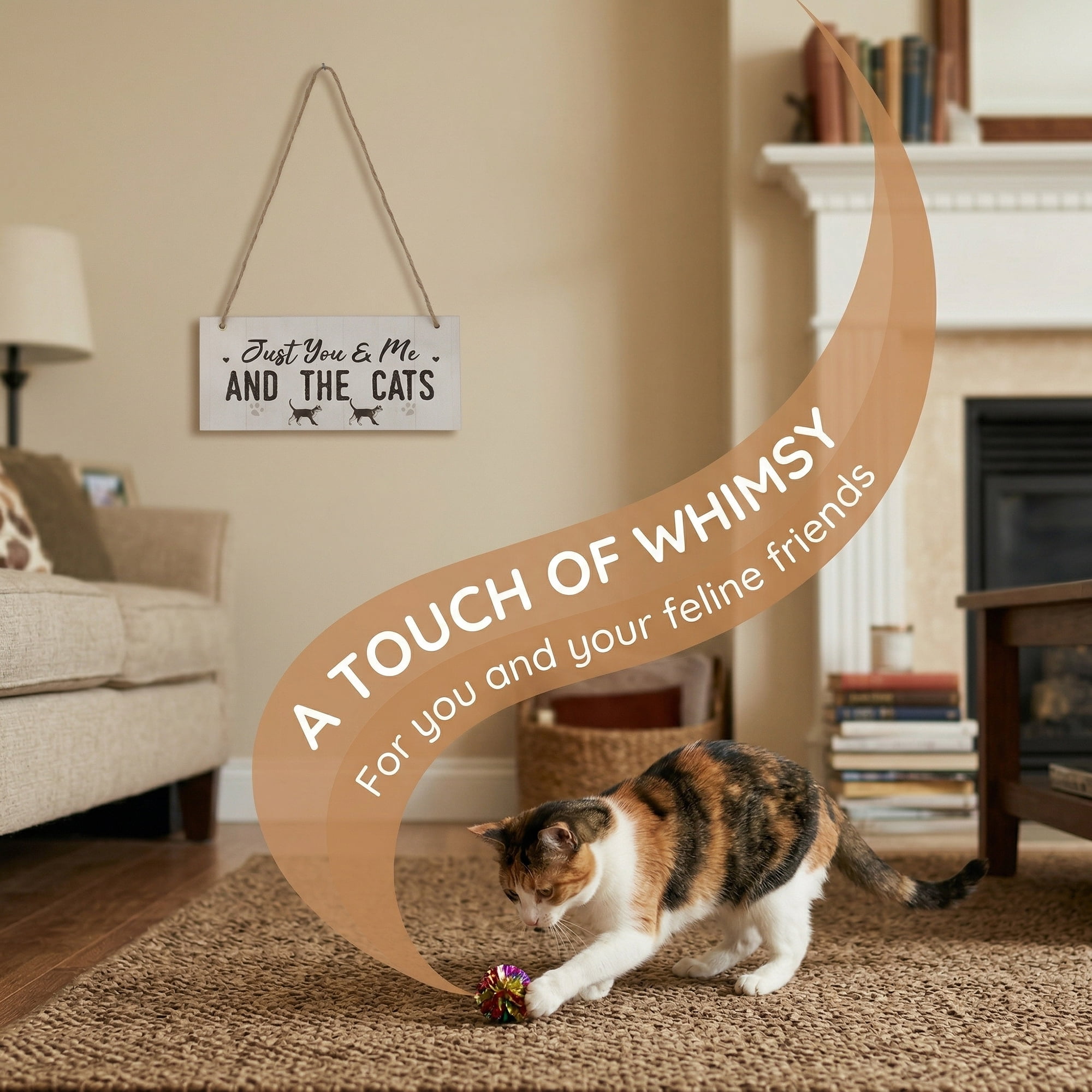 Unique Bargains Pet Sign Home Decor Decorative Wall Plaque Style I 3.9in