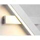 thumbnail image 3 of Lámpara de pared LED de 12 W, diseño creativo blanco, iluminación interior, lámpara de pared con rotación de casi 360 grados para dormitorio, sala de estar, oficina, pasillo (blanco) Adepaton GX-064, 3 of 4
