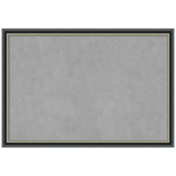 Amanti Art Theo Black Silver Framed Magnetic Board 39 x 27 in.
