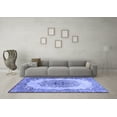 thumbnail image 3 of Ahgly Company Indoor Rectangle Medallion Blue Traditional Area Rugs, 7' x 10', 3 of 4