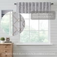 thumbnail image 4 of VHC Brands Frayed Lattice Curtain Valance, Creme & Black, 16x90, 4 of 6