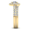 thumbnail image 4 of SuperJeweler 2 1/4 Carat Round Shape Lab Grown Diamond Bridal Set In 14K Yellow Gold For Women, 4 of 6