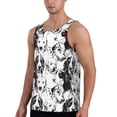 thumbnail image 2 of Wukai Labrador Retriever Dog Print Men’s Workout Tank Top Sleeveless Muscle T shirt Gym Running Fitness Tank Top-3X-Large, 2 of 7