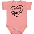 thumbnail image 3 of Inktastic I Love My Uncle in Black Chalk Heart Boys or Girls Baby Bodysuit, 3 of 5