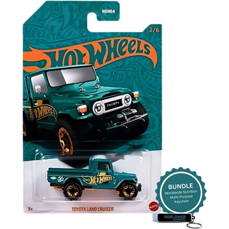 Hot Wheels 56th Anniversary Pearl and Chrome - 2024 Die-Cast Toyota Land Cruiser Green 2/6 - 1 Pack
