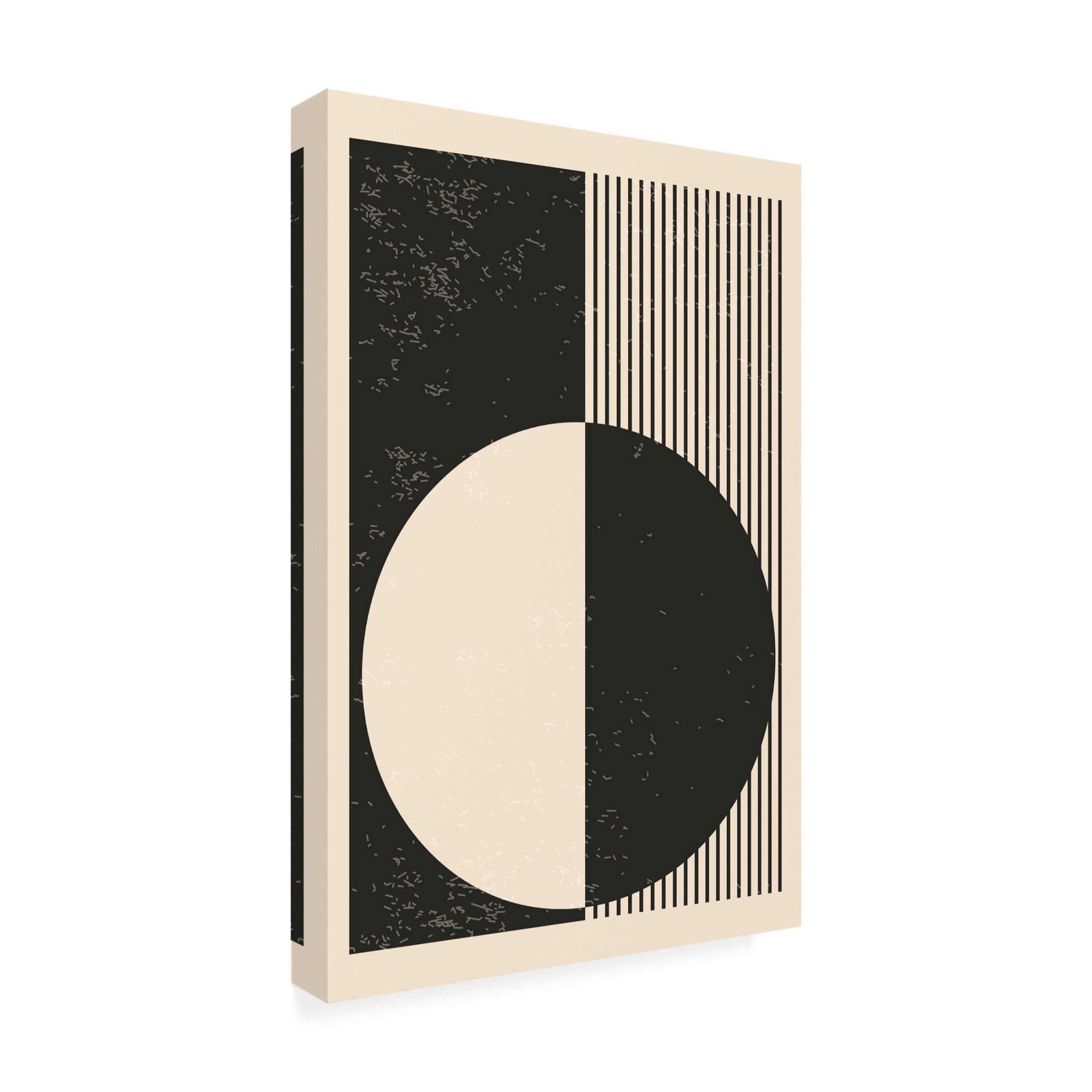 Trademark Fine Art jay stanley Black and White Planets Series 3 Canvas Wall Art