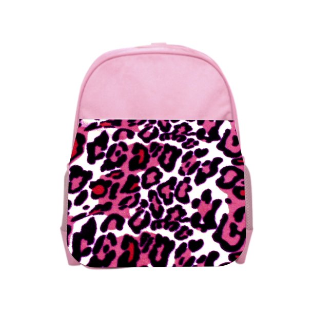 Leopard Print Pink Girls Preschool Toddler Backpack & Lunch Box Set