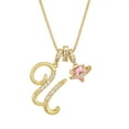 thumbnail image 1 of Regalos de Navidad y cumpleaños para mujer, collares con iniciales doradas, colgante de letra redonda en capas, collares dorados, collares personalizados de 3 capas y con corazón en oro rosa, 26 ador, 1 of 4