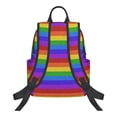 thumbnail image 2 of Balery Colorful Glitter Rainbow Lightweight Backpack for Men and Women - Durable and Water-Resistant, Ideal for School, Work, Travel, and Everyday Use, 2 of 9