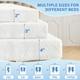 thumbnail image 3 of Gel Memory Foam Mattress Topper with Washable Cover, Full Size 4 inch, Pressure Relief for Back Pain, 3 of 7